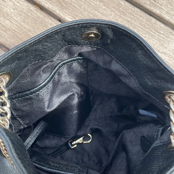 Michael Kors Black Leather Purse - Picture 9 of 10